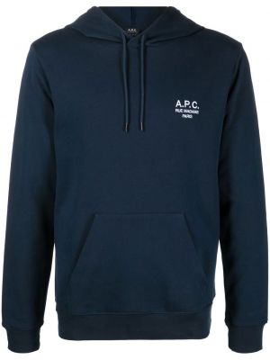 Genser med print A.p.c. blå