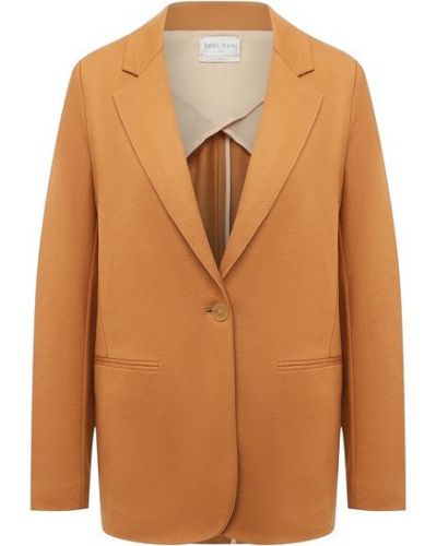 Шерстяной пиджак Forte_forte, коричневый