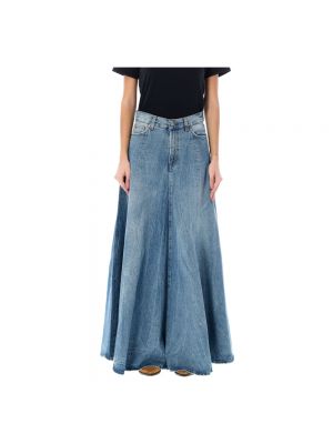 Spódnica jeansowa z wysoką talią Haikure niebieska