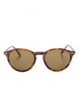 Kostkované sluneční brýle s výšivkou s potiskem Polo Ralph Lauren