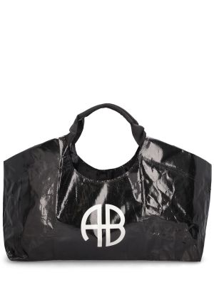 Sportovní taška s potiskem Anine Bing černá