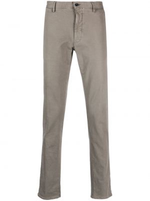 Pantaloni skinny di cotone Incotex grigio