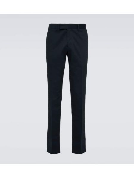 Pantalones slim fit de algodón Lardini azul