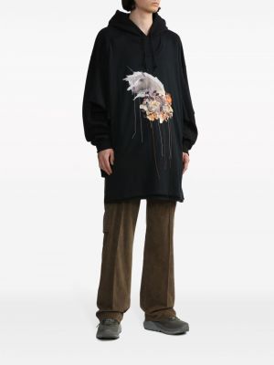 Abstrakter hoodie aus baumwoll mit print Westfall schwarz