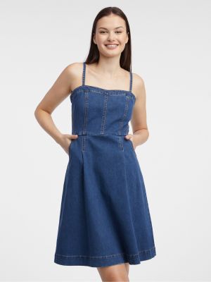 Džínové šaty Orsay modré