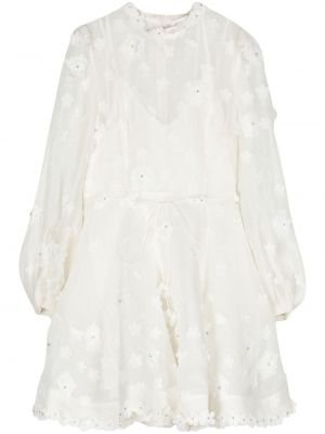 Коктейлна рокля Zimmermann бяло