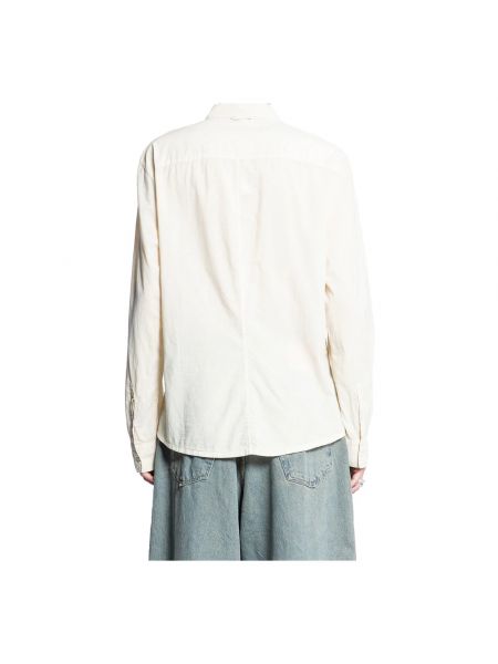 Camisa de algodón clásica James Perse beige