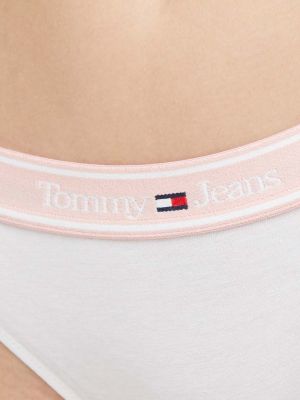 Chiloți tanga Tommy Jeans alb