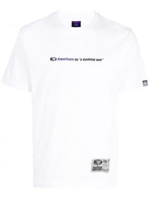T-shirt con stampa Aape By *a Bathing Ape® bianco
