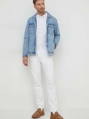 Polo bawełniana Pepe Jeans biała