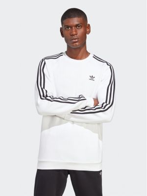 Суитчър на райета Adidas бяло