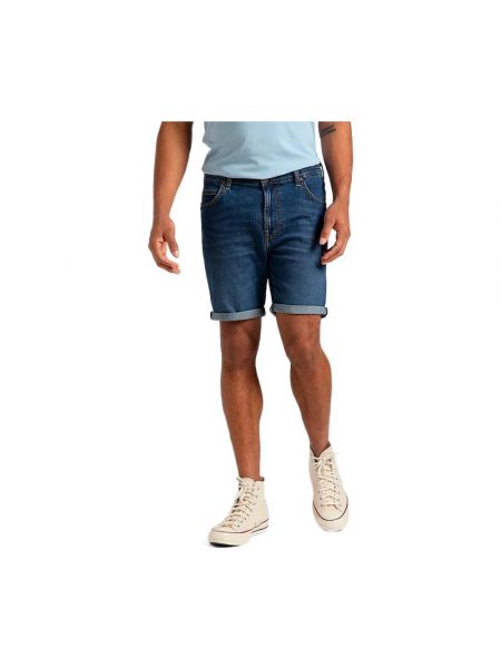 Jeans shorts mit reißverschluss Lee blau