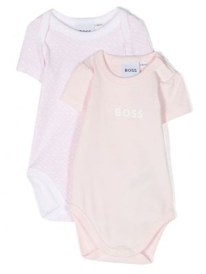 Body con stampa Boss Kidswear rosa