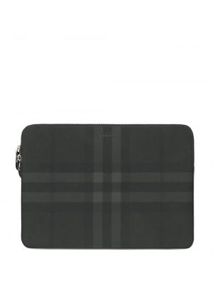 Trykt sjekket clutch Burberry grå