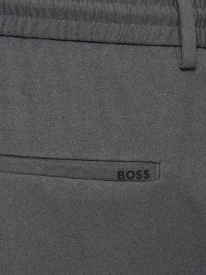 Klasické nohavice Boss strieborná