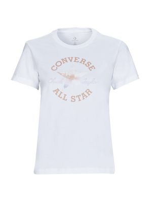 Csillag mintás rövid ujjú virágos póló Converse fehér