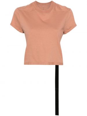 Βαμβακερή μπλούζα Rick Owens Drkshdw ροζ