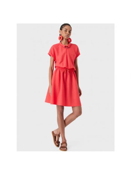 Kleid mit reißverschluss Emporio Armani rot