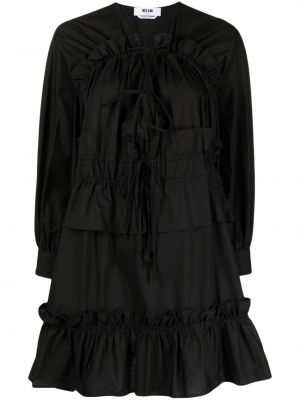 Bavlněné šaty Msgm černé