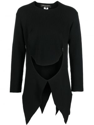 Asymetrický svetr Comme Des Garçons Homme Plus černý