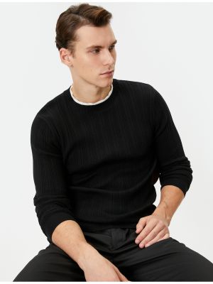 Sweter slim fit z długim rękawem Koton