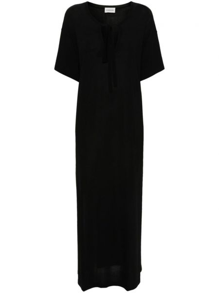 Pletena haljina s v-izrezom P.a.r.o.s.h. crna