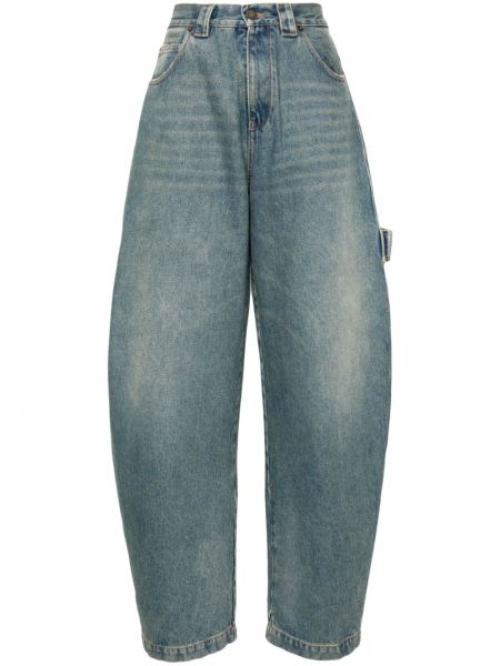 Voľné džínsy s vysokým pásom Darkpark modrá