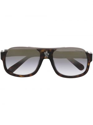 Okulary przeciwsłoneczne Moncler Eyewear brązowe