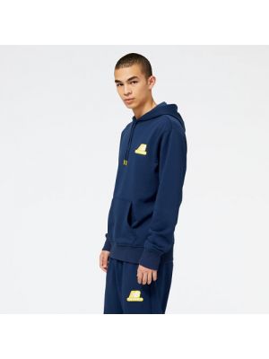 Fleece hoodie New Balance blau