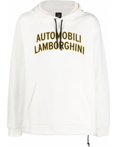 Genser med print Automobili Lamborghini hvit