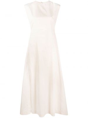 Midi šaty bez rukávů Studio Nicholson bílé