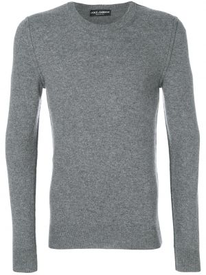 Jersey de tela jersey de cuello redondo Dolce & Gabbana gris