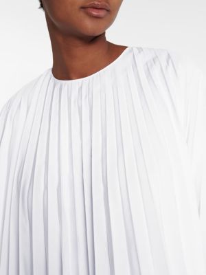 Памучна блуза Valentino бяло