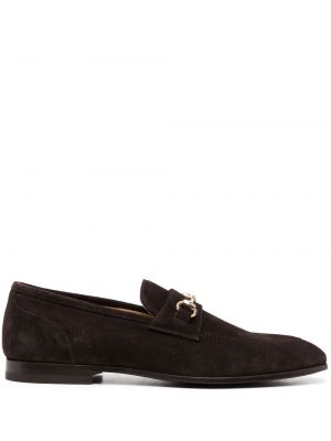 Wildleder loafer mit schnalle Scarosso