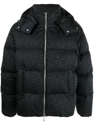 Trykt lang jakke Emporio Armani svart