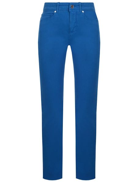 Голубые хлопковые джинсы скинни Loro Piana