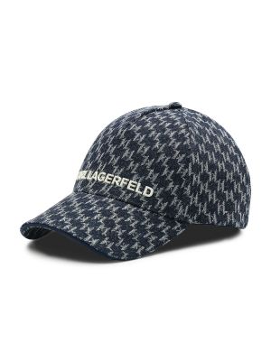 Kepurė su snapeliu Karl Lagerfeld mėlyna