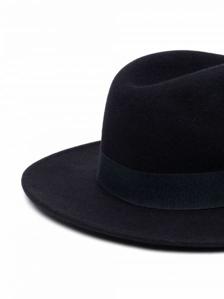 Vlněný klobouk Emporio Armani modrý