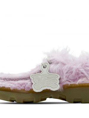 Derbija stila kurpes Burberry rozā