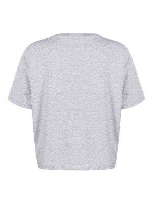 Kostkované tričko jersey Moschino šedé