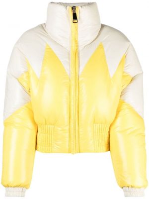 Khrisjoy colour-block puffer jacket - Jaune