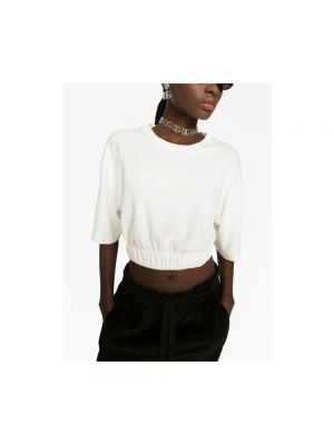 Camiseta de algodón Dolce & Gabbana blanco