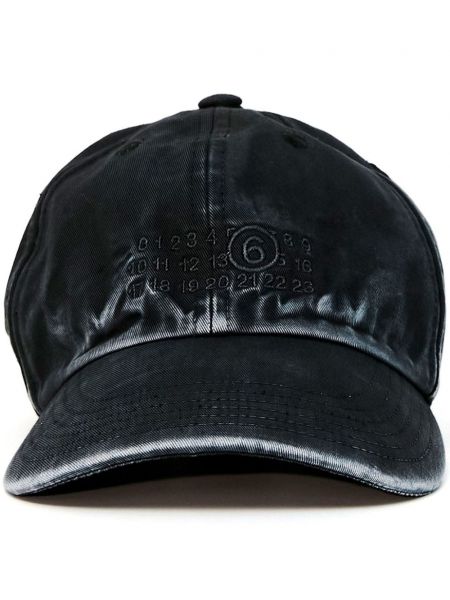 Broderet cap Mm6 Maison Margiela sort