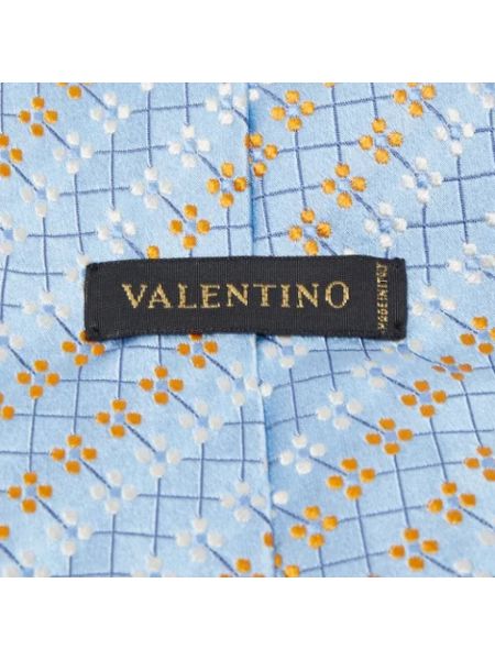 Top de seda Valentino Vintage azul