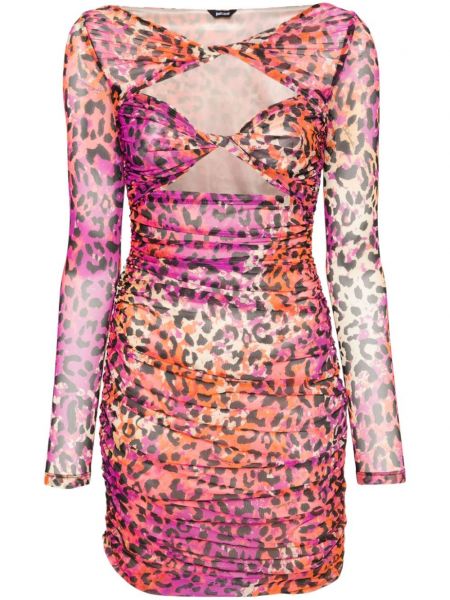 Φόρεμα με σχέδιο Just Cavalli ροζ