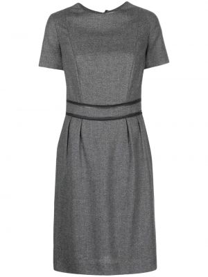 Mini šaty na zips Saint Laurent Pre-owned sivá
