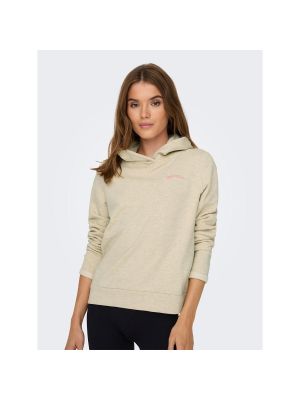Sudadera con capucha Only Play beige