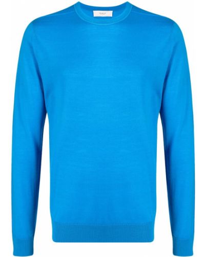 Пуловер с кръгло деколте Pringle Of Scotland синьо