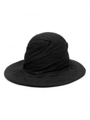 Lněný klobouk Forme D’expression černý
