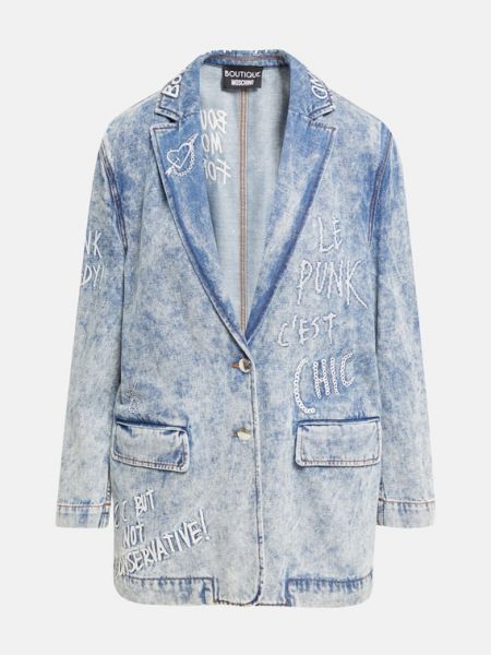 Джинсовый пиджак Boutique Moschino синий